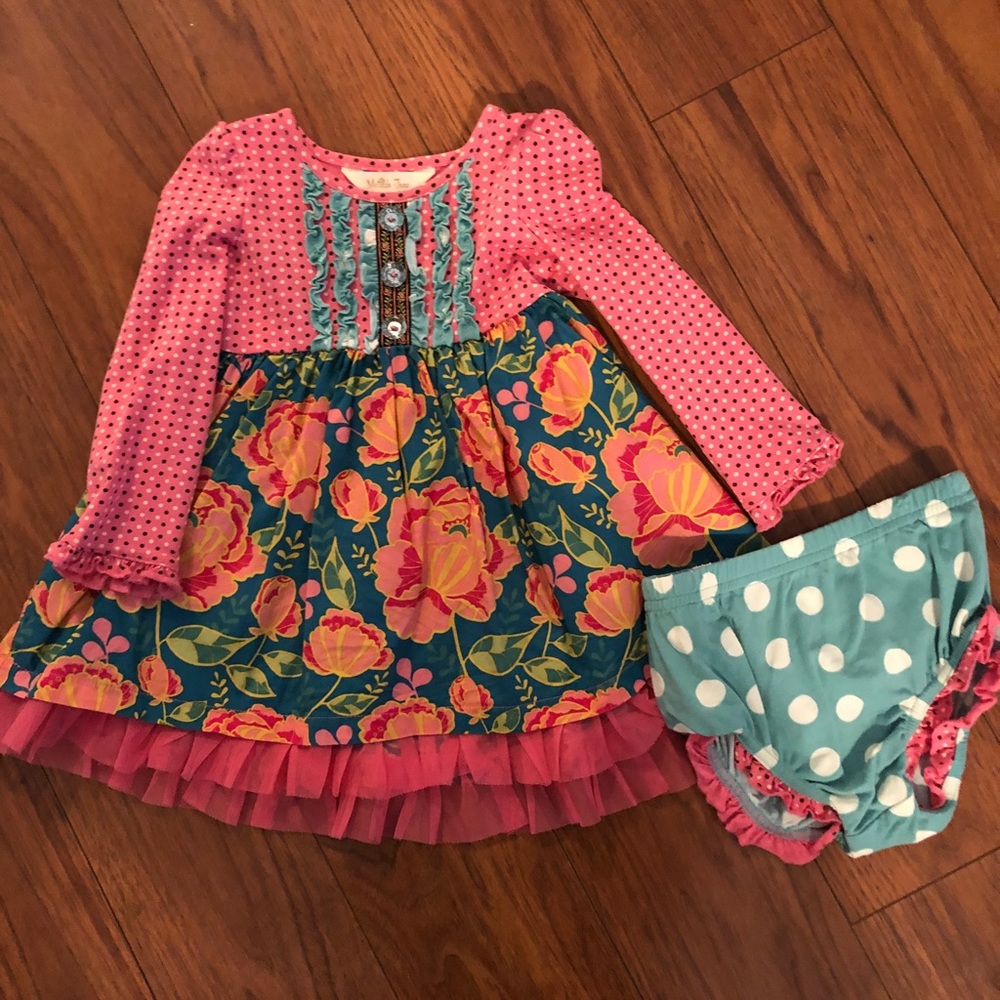 Matilda Jane 6-12 month dress with diaper cover